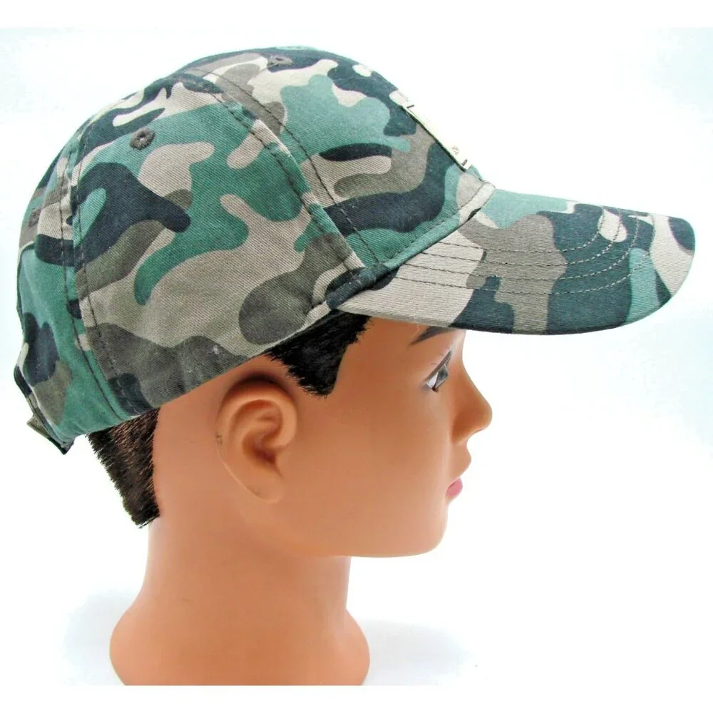 John Deere Youth Hat Ballcap Camo Baseball Hat One Size Camouflage Adjustable